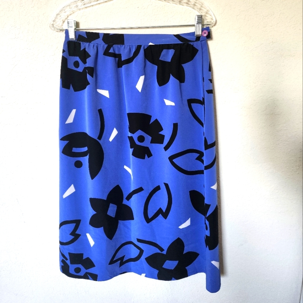 Vtg Kasper Abstract Patter Skirt